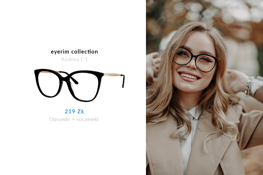 eyerim collection okulary korekcyjne kocie oko, model ANDREA 1, eyerim blog